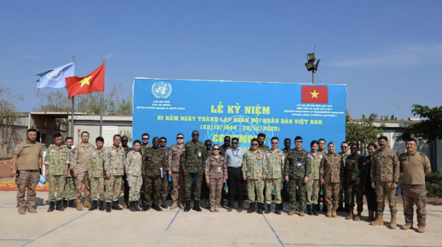 Bệnh viện dã chiến Việt Nam vượt kiểm tra năng lực Liên hợp quốc, khẳng định bản lĩnh quân y mũ nồi xanh